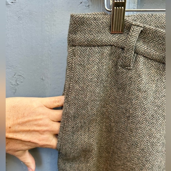 Wings + Horns Herringbone Wool blend trousers, size 30 - Picture 3 of 12